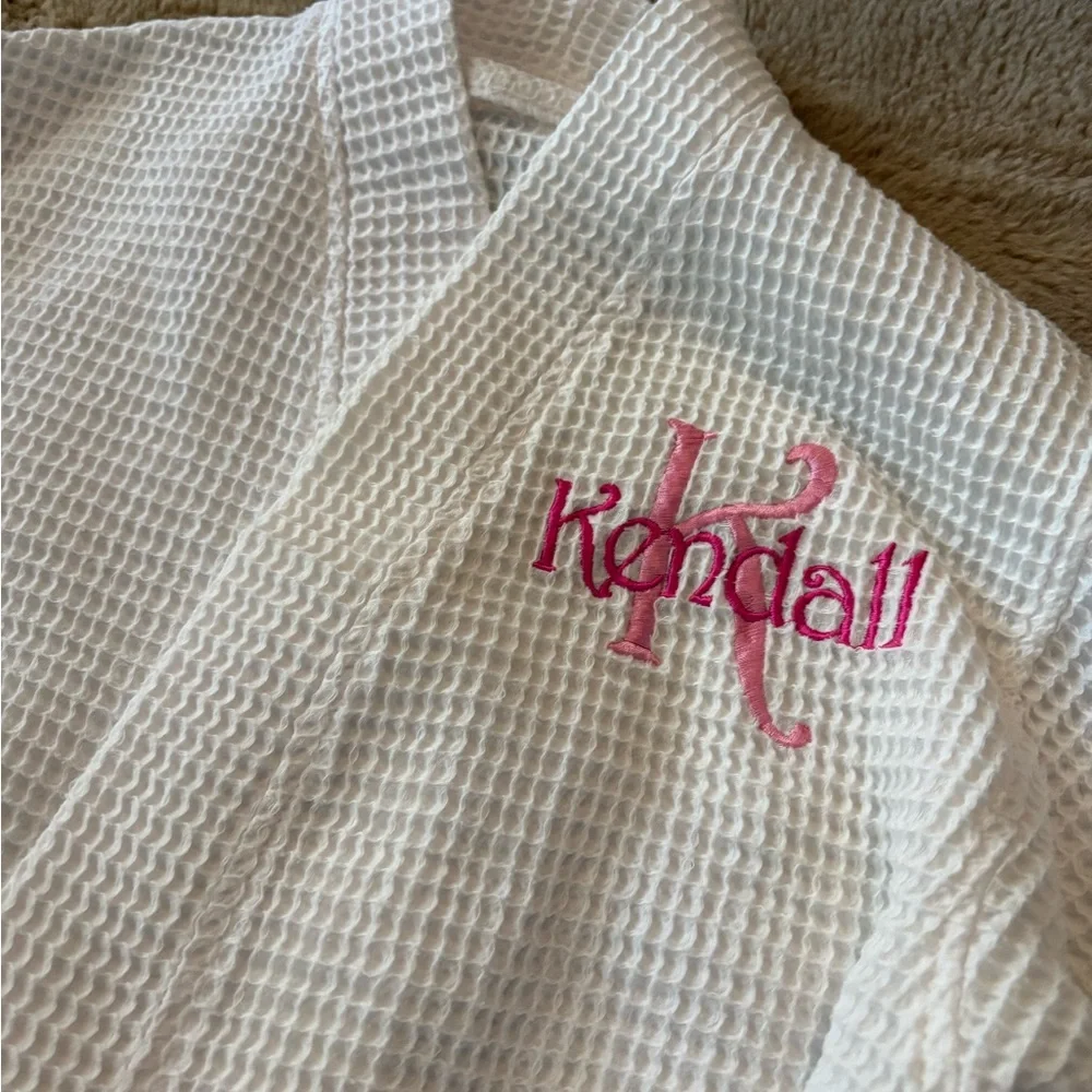 “Kendall” personalized robe, girls M